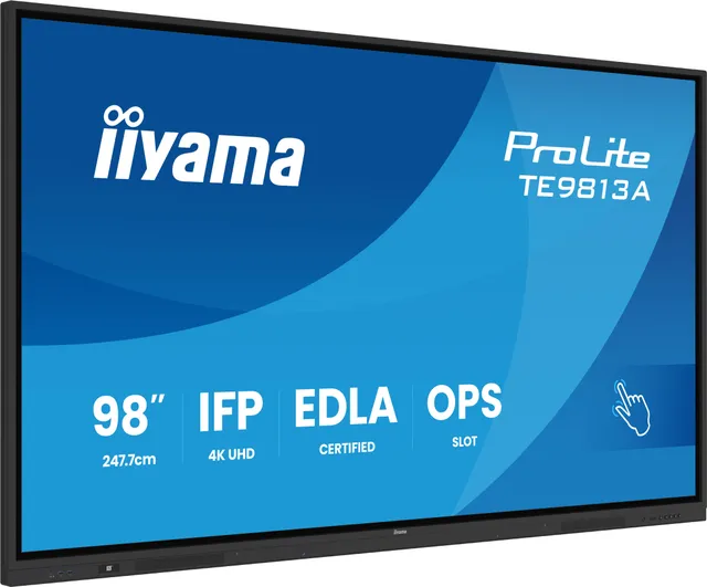 ProLite TE9813A-B2AG - 98" Diagonal klass (97.5" visbar) LED-bakgrundsbelyst LCD-skärm - interaktiv digital skyltning - med pekskärm (multi-tou