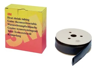TE100034863, Krympslang, Svart, 9 m, 6,4 mm, 3,2 mm, 120 ° C