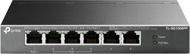 with 3-Port PoE+ and 1-Port PoE++