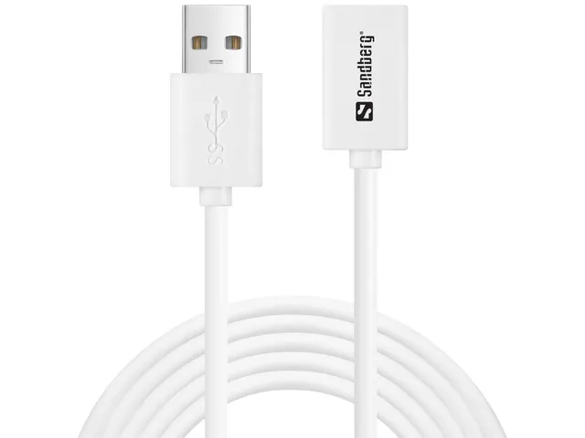 USB 3.0 Förlängningskabel - 2m - Vit