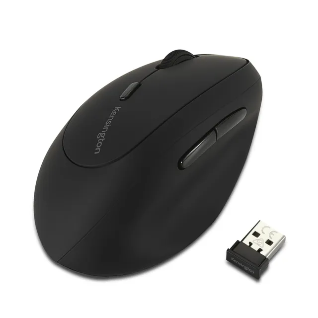 Pro Fit® Left-Handed Ergo Wireless Mouse - Vertical mouse - 6 knappar - Svart