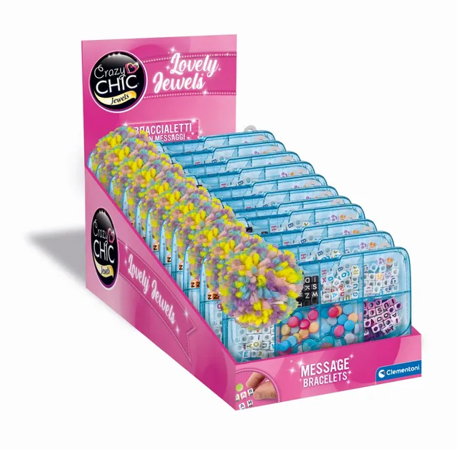 Crazy Chic Jewelry Making Beads Set in Storage Box Blue