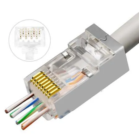 - Nätverkskontakt - RJ-45 (hane) - STP - C