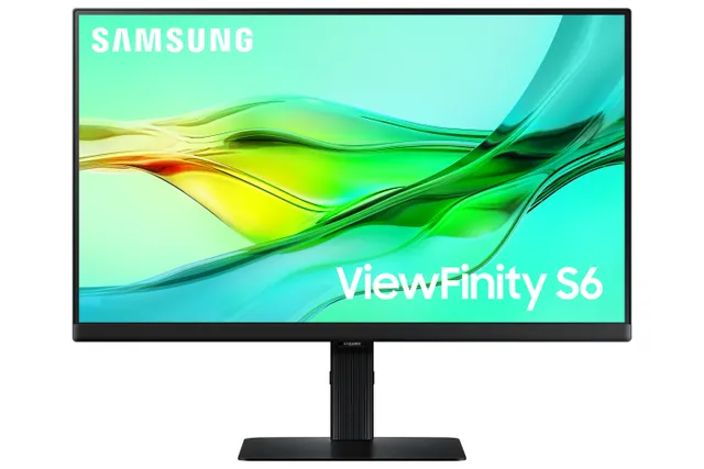24" Samsung ViewFinity S6 S24D600U, IPS 2560x1440, 5 ms, 100Hz, HDR10, höjdjusterbar, pivot, HDMI/DP/USB-C 90W, USB 3.2-hubb