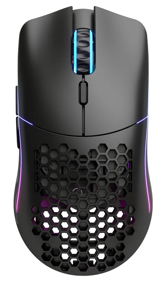 Model O- Wireless - Matte Black - Gamingmus - Optic - 6 knappar - Svart med RGB ljus