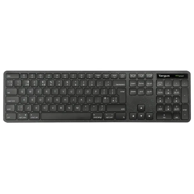 EcoSmart - keyboard full size - QWERTY - UK - black Input Device - Tangentbord - Engelska (UK) - Svart