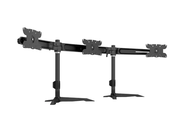 M Desktopmount Triple Arm Large Svart