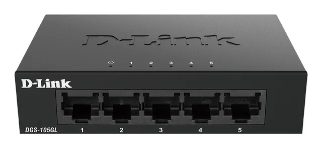 DGS-105GL 5 Port Gigabit Metal Unmanaged Desktop Switch