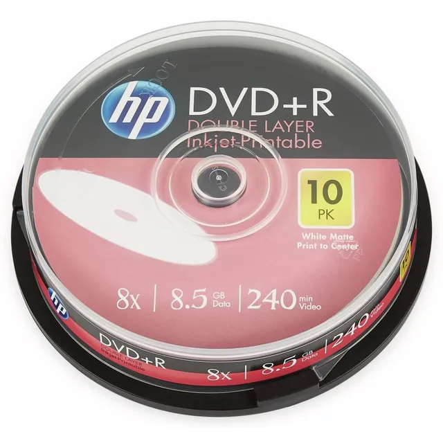 DVD+R DL 8,5 GB 8x 10 st. (HPDDP10+)