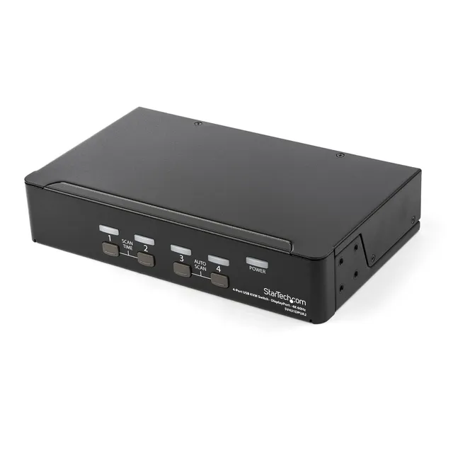 4-Port DisplayPort KVM Switch - 4K 60Hz - KVM / audio-switch - 4 porte