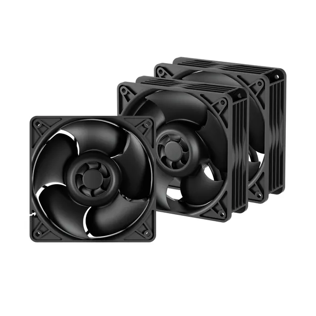 S12038-8K - case fan - Chassi fläkt - 120mm - Svart