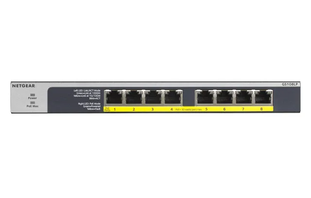 GS108LP 8-Port Gbit PoE/PoE+ Switch