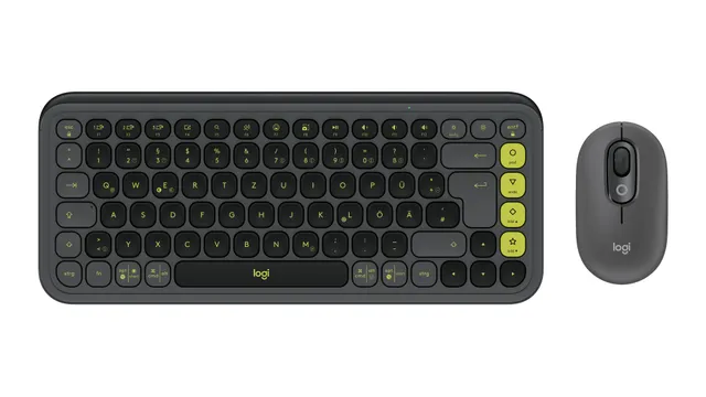 POP Icon Combo - Tastatur & Mus set - Tysk - Grå