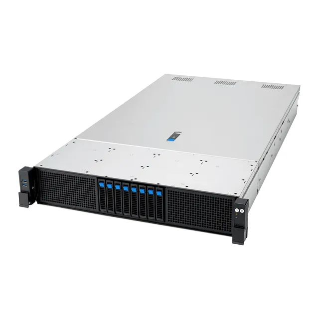 Server RS720A-E13-RS8U, AMD EPYC 9005, 2U rackserver, 8x2.5" HDD/SSD, 8xM.2 PCIe 5.0, 2xOCP 3.0, 2700W redundant nätagg, utan CPU/RAM/HDD/LAN