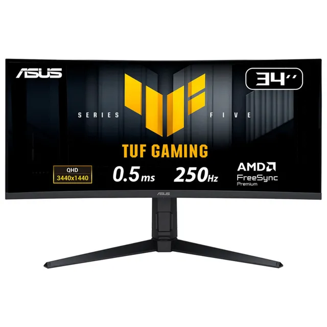 TUF Curved VG34WQML5A / 34" / 3440x1440 / VA / 250hz / 0.5m / HDR10 / 2xHDMI/2xDP
