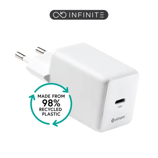 INFINITE - Strömadapter - EU, GaN - 45 watt