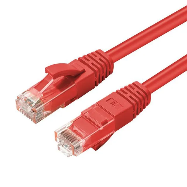 Cat6 UTP RJ45 1m -verkkokaapeli, punainen