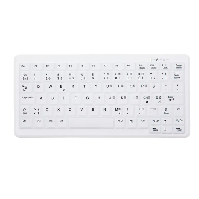 Active Key MedicalKey AK-C4110 - keyboard - Nordic - white - Tangentbord - Nordisk - Vit