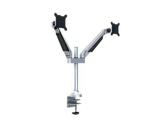 M VESA Gas Lift Arm Dual Silver