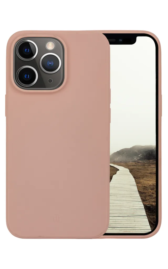 dbramante1928 Greenland - Baksidesskydd för mobiltelefon - fastsnäppbar - 100 % återvunnen plast - rosa sand - för Apple iPhone 13 Pro Max