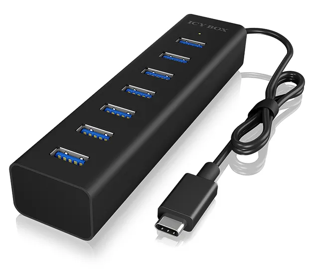 Hub 7-Port USB 3.0 IB-HUB1700-C3 USB Hub - USB 3.2 - 7 porte - Svart