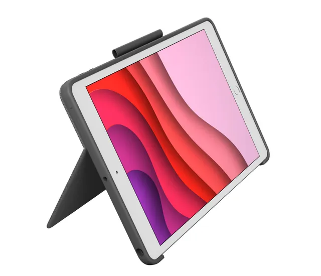 Combo Touch for iPad 10.2" 7/8/9th Gen - ND - Tastatur & Folio set - Nordisk - Grå