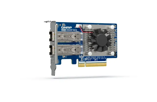 QXG-25G2SF-E810 - Nätverksadapter - PCIe 4.0 x8 låg profil - 25 Gigabit SFP28 x 2 - för P/N: CAB-DAC15M-SFP28, CAB-DAC30M-SFP28, TRX-10GITSFPP-SR