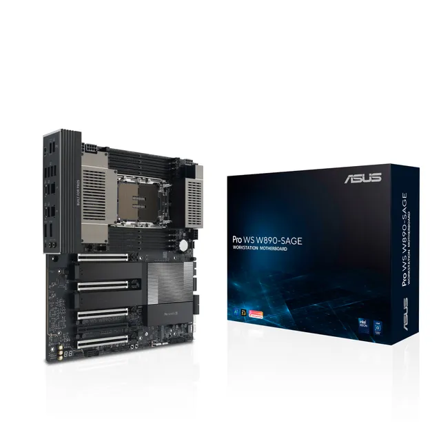 Pro WS W890-SAGE Moderkort - Intel W890 - Intel LGA4710-2 - DDR5 RAM - SSI (Server)
