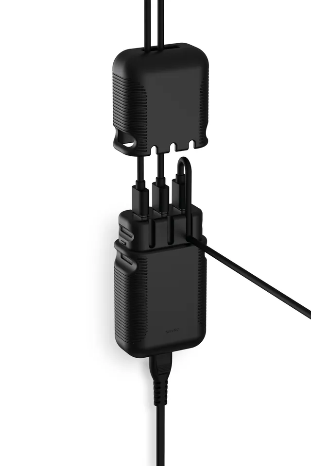 Tripler USB multi-väggladdare (svart)