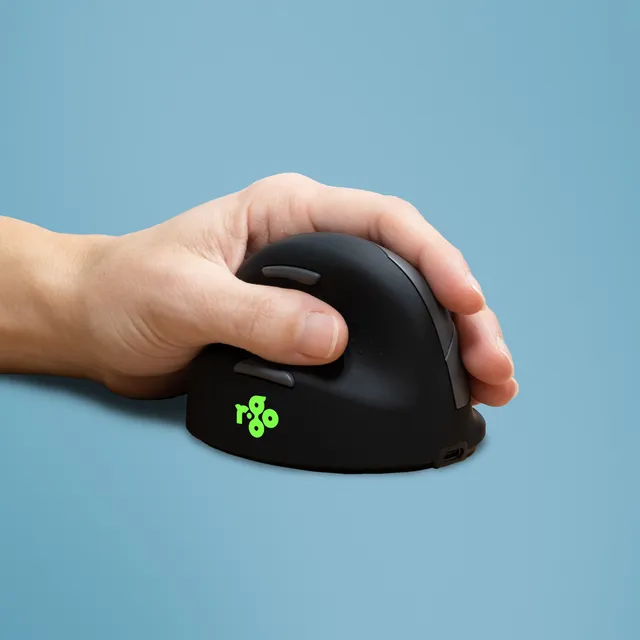 R-Go HE Mouse - Mouse - 5 knappar - Silver