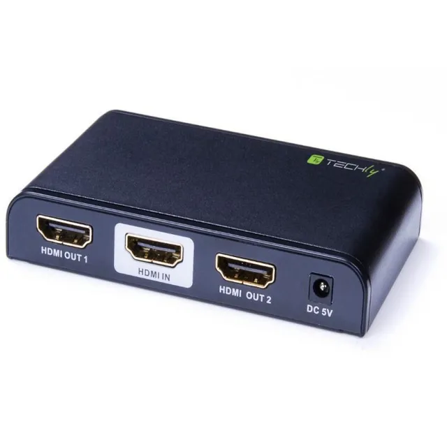 TECHly Splitter HDMI 2 Way 4K*2K - Video/audiosplitter - 2 x HDMI - skrivbordsmodell