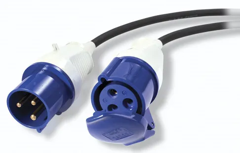 Modular IT Power Distribution Cable Extender - Förlängningskabel för ström - IEC 60309 32A (hane) till IEC 60309 32A (hona) - AC 230 V - 8.4 m - f