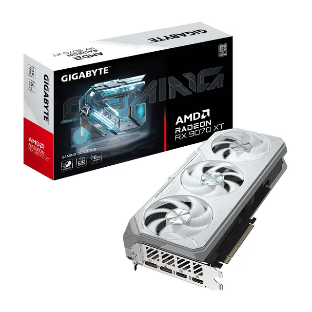 Radeon RX 9070 XT GAMING OC ICE - 16GB GDDR6 RAM - Grafikkort
