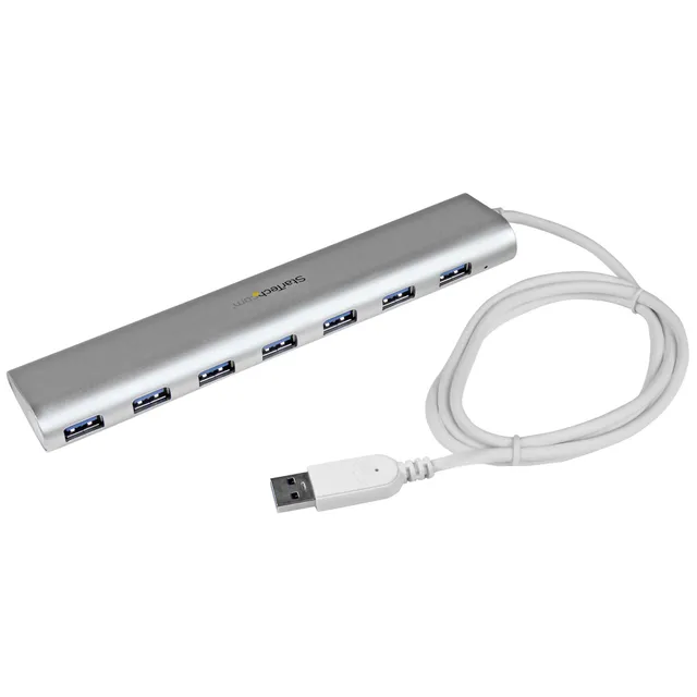 USB 3.0 Hub Compact 7 ports USB Hub - USB 3.2 - 7 porte - Silver