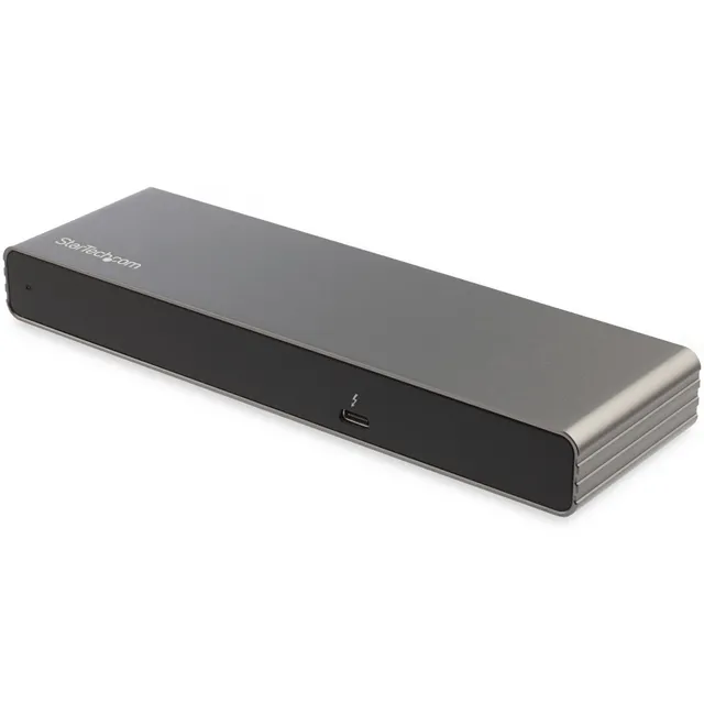 Startech Thunderbolt 3 Dock, dual 4K@60Hz, HDMI/DP/VGA, USB-C/2xUSB 3.0, LAN, ljud, 85W USB PD, till MacBook Pro och PC