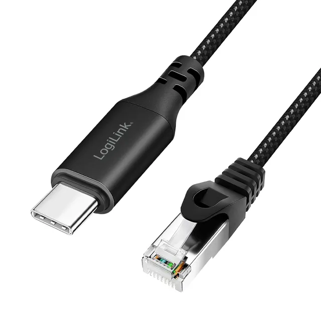 USB-C till Nätverkskabel RJ45 1 Gbps Aktiv 2 m