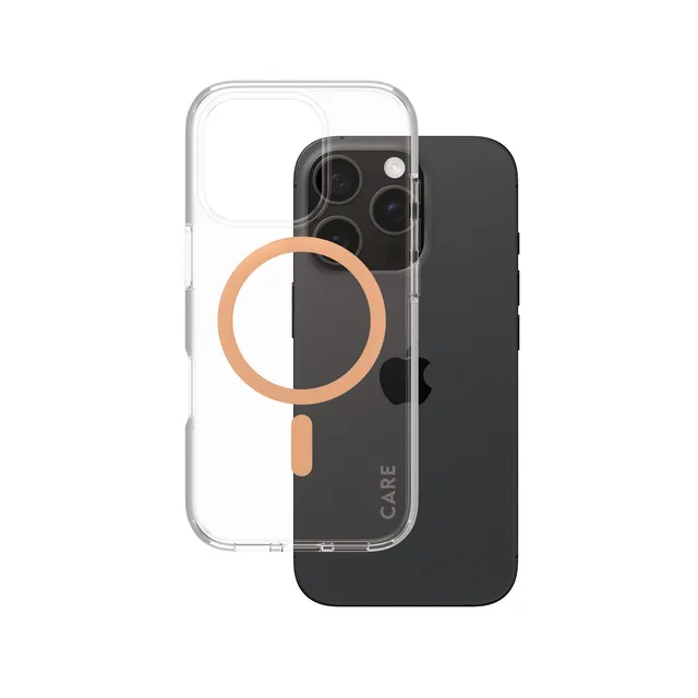 CARE by PanzerGlass Case Flagship Peachy MagSafe iPhone 16 Pro