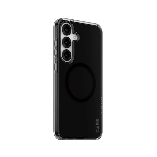 CARE by PanzerGlass Flagship Case Urban Combat Smokey w. Black QI Compatible Samsung Galaxy S25+