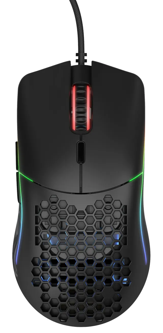 Model O - Matte Black - Gamingmus - Optic - 6 knappar - Svart med RGB ljus