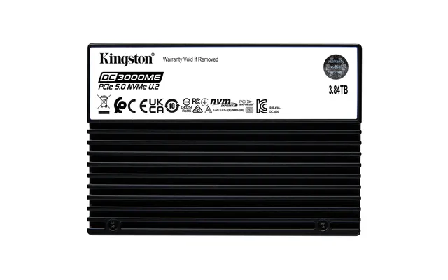 3.84 TB Kingston DC3000ME Enterprise SSD, U.2 PCIe 5.0 NVMe