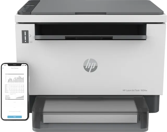 LaserJet Tank MFP 1604w - Mono Laser - 22 spm - Wi-Fi(n) Multifunktions - Monochrome - Laser