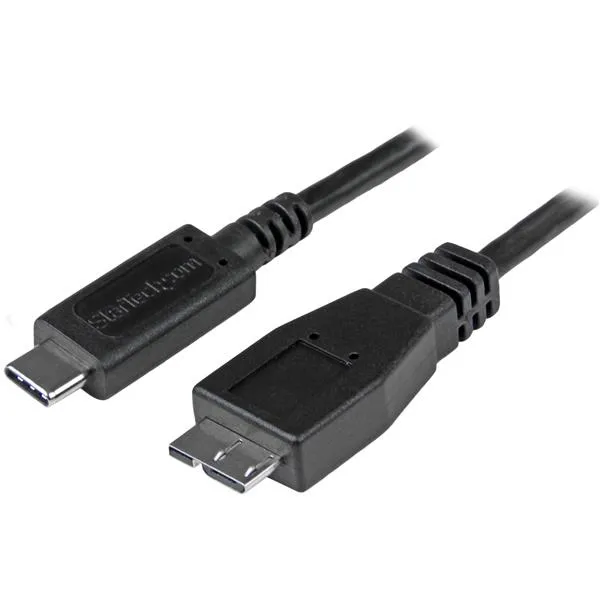 USB 3.1-kabel, Typ C ha - Micro B ha, StarTech.com, Gen. 2 10Gbps, 1 meter - Svart