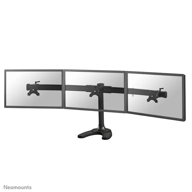 Neomounts FPMA-D700DD3 - Ställ - för 3 LCD-bildskärmar - svart - skärmstorlek: 10-27 - skrivbordsstativ, skyddshylsa, disk-monteringsbar