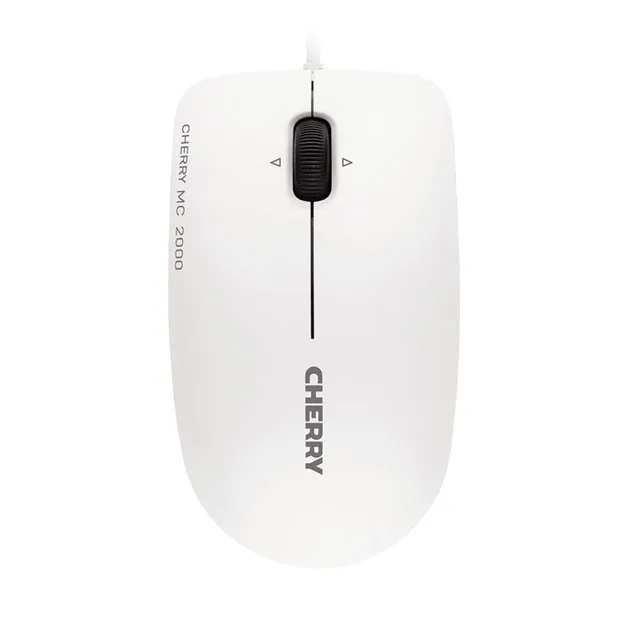 MC 2000 - mus - USB - svart - Mouse - Optic - 3 knappar - Vit