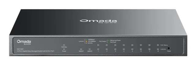 Omada ES210GP - Hallittava kytkin, Musta