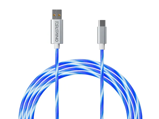 USB-A USB-C LED Fast Charging Cable 2 m - Wired Charging cable for wireless game controller
