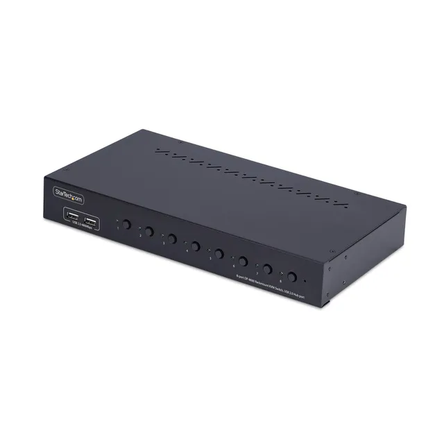 8-Port DisplayPort KVM Switch w/1U Ra