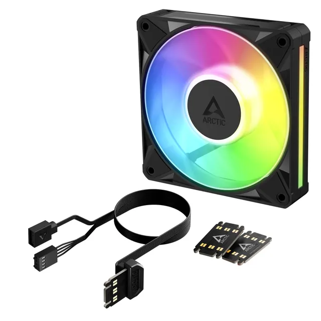 BioniX P12 A-RGB - Chassi fläkt - 120mm - Svart med RGB LED