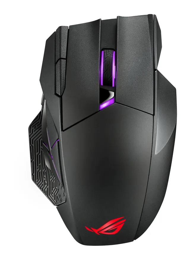 ROG Spatha X - Gamingmus - Optic - 12 knappar - Svart med RGB ljus