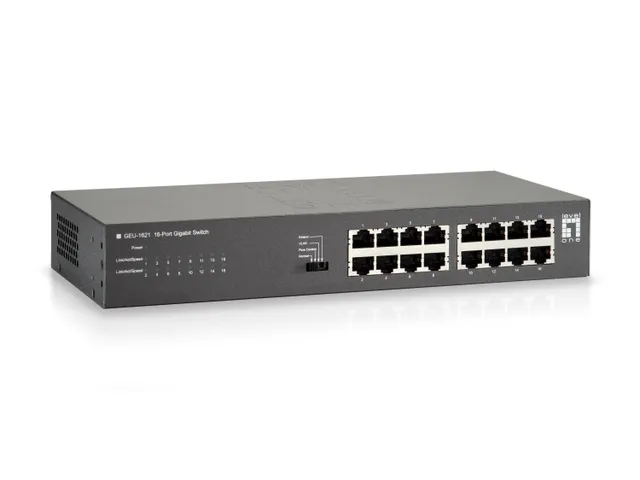 GEU-1621 - switch - 16 porte - ikke administreret